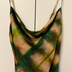 BRAND NEW - NWT - Zara Printed Satin Effect Dress - XS